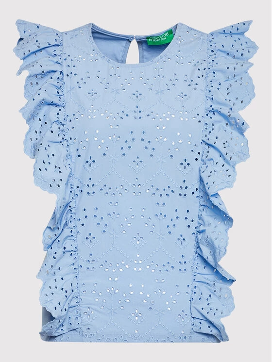 United Colors Of Benetton Γυναίκες Μπλουζάκια Μπλουζάκι 5PQYD101D Μπλε Regular Fit Μπλε 5 United Colors Of Benetton Γυναίκες Μπλουζάκια Μπλουζάκι 5PQYD101D Μπλε Regular Fit Μπλε - Image 5