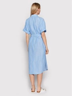 United Colors Of Benetton Γυναίκες Φορέματα σε Στυλ Πουκάμισο & Σεμιζιέ Φόρεμα πουκάμισο 4YCNDV00X Μπλε Regular Fit Μπλε -United Colors Of Benetton Κατάστημα unnamed file 2889