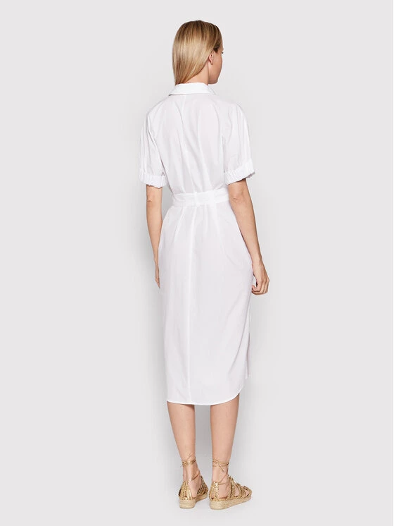 United Colors Of Benetton Γυναίκες Φορέματα σε Στυλ Πουκάμισο & Σεμιζιέ Φόρεμα πουκάμισο 4EW7DV01K Λευκό Regular Fit Λευκό 3 United Colors Of Benetton Γυναίκες Φορέματα σε Στυλ Πουκάμισο & Σεμιζιέ Φόρεμα πουκάμισο 4EW7DV01K Λευκό Regular Fit Λευκό - Image 3