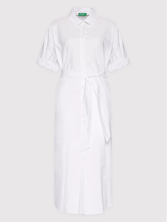 United Colors Of Benetton Γυναίκες Φορέματα σε Στυλ Πουκάμισο & Σεμιζιέ Φόρεμα πουκάμισο 4EW7DV01K Λευκό Regular Fit Λευκό 5 United Colors Of Benetton Γυναίκες Φορέματα σε Στυλ Πουκάμισο & Σεμιζιέ Φόρεμα πουκάμισο 4EW7DV01K Λευκό Regular Fit Λευκό - Image 5