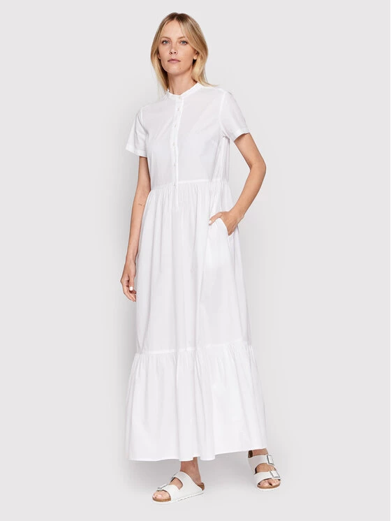 United Colors Of Benetton Γυναίκες Φορέματα σε Στυλ Πουκάμισο & Σεμιζιέ Φόρεμα πουκάμισο 4EW7DV011 Λευκό Regular Fit Λευκό 2 United Colors Of Benetton Γυναίκες Φορέματα σε Στυλ Πουκάμισο & Σεμιζιέ Φόρεμα πουκάμισο 4EW7DV011 Λευκό Regular Fit Λευκό - Image 2