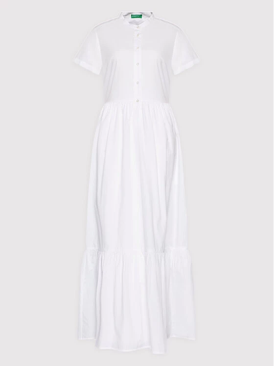 United Colors Of Benetton Γυναίκες Φορέματα σε Στυλ Πουκάμισο & Σεμιζιέ Φόρεμα πουκάμισο 4EW7DV011 Λευκό Regular Fit Λευκό 5 United Colors Of Benetton Γυναίκες Φορέματα σε Στυλ Πουκάμισο & Σεμιζιέ Φόρεμα πουκάμισο 4EW7DV011 Λευκό Regular Fit Λευκό - Image 5