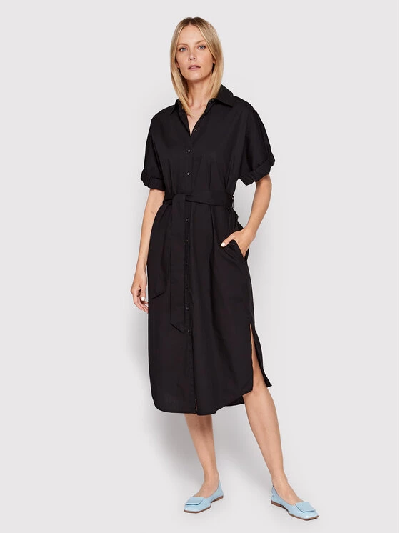 United Colors Of Benetton Γυναίκες Φορέματα σε Στυλ Πουκάμισο & Σεμιζιέ Φόρεμα πουκάμισο 4EW7DV01K Μαύρο Regular Fit Μαύρο 1 United Colors Of Benetton Γυναίκες Φορέματα σε Στυλ Πουκάμισο & Σεμιζιέ Φόρεμα πουκάμισο 4EW7DV01K Μαύρο Regular Fit Μαύρο