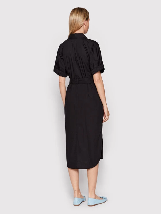 United Colors Of Benetton Γυναίκες Φορέματα σε Στυλ Πουκάμισο & Σεμιζιέ Φόρεμα πουκάμισο 4EW7DV01K Μαύρο Regular Fit Μαύρο 3 United Colors Of Benetton Γυναίκες Φορέματα σε Στυλ Πουκάμισο & Σεμιζιέ Φόρεμα πουκάμισο 4EW7DV01K Μαύρο Regular Fit Μαύρο - Image 3
