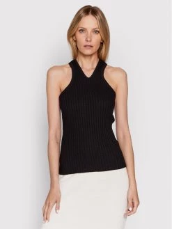 United Colors Of Benetton Γυναίκες Tops Τοπ 3G0WDH003 Μαύρο Slim Fit Μαύρο