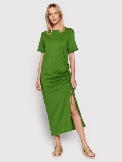 United Colors Of Benetton Γυναίκες Καθημερινά Φορέματα Φόρεμα καθημερινό 3BL0DV008 Πράσινο Regular Fit Πράσινο