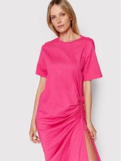 United Colors Of Benetton Γυναίκες Καθημερινά Φορέματα Φόρεμα καθημερινό 3BL0DV008 Ροζ Regular Fit Ροζ -United Colors Of Benetton Κατάστημα unnamed file 2966