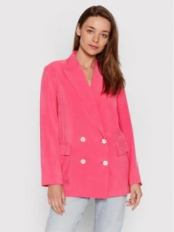 United Colors Of Benetton Γυναίκες Σακάκια & Μπλέιζερ Μπλέιζερ 2NTMDW00B Ροζ Relaxed Fit Ροζ