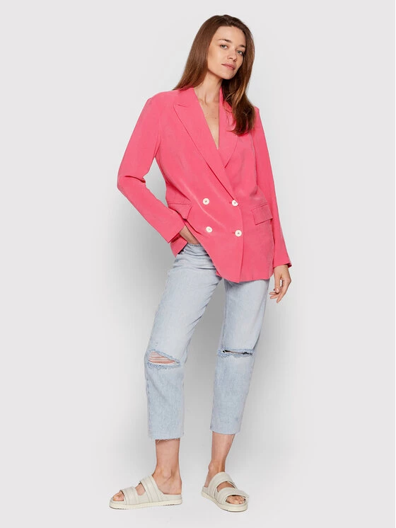 United Colors Of Benetton Γυναίκες Σακάκια & Μπλέιζερ Μπλέιζερ 2NTMDW00B Ροζ Relaxed Fit Ροζ 2 United Colors Of Benetton Γυναίκες Σακάκια & Μπλέιζερ Μπλέιζερ 2NTMDW00B Ροζ Relaxed Fit Ροζ - Image 2