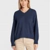 United Colors Of Benetton Γυναίκες Πουλόβερ 1040D400B Σκούρο μπλε Regular Fit Σκούρο μπλε