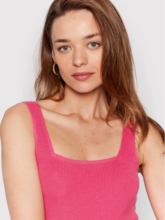 United Colors Of Benetton Γυναίκες Tops Τοπ 1098DH002 Ροζ Slim Fit Ροζ 4 United Colors Of Benetton Γυναίκες Tops Τοπ 1098DH002 Ροζ Slim Fit Ροζ - Image 4