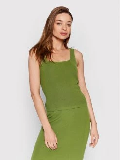 United Colors Of Benetton Γυναίκες Tops Τοπ 1098DH002 Πράσινο Slim Fit Πράσινο