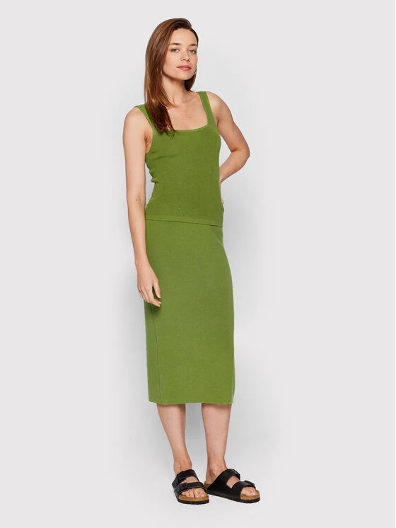 United Colors Of Benetton Γυναίκες Tops Τοπ 1098DH002 Πράσινο Slim Fit Πράσινο 2 United Colors Of Benetton Γυναίκες Tops Τοπ 1098DH002 Πράσινο Slim Fit Πράσινο - Image 2