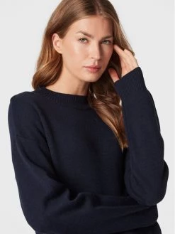 United Colors Of Benetton Γυναίκες Πουλόβερ 103FE200L Σκούρο μπλε Relaxed Fit Σκούρο μπλε -United Colors Of Benetton Κατάστημα unnamed file 3