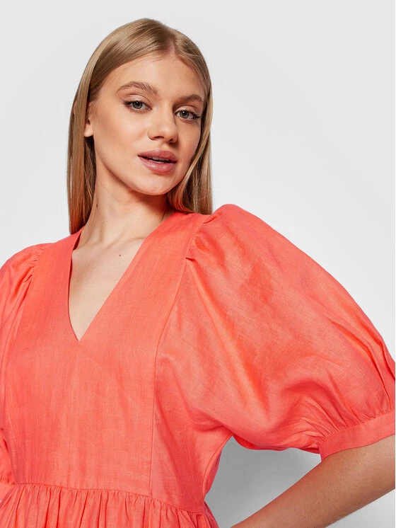 United Colors Of Benetton Γυναίκες Καθημερινά Φορέματα Φόρεμα καθημερινό 4AGHDV01I Πορτοκαλί Regular Fit Πορτοκαλί 4 United Colors Of Benetton Γυναίκες Καθημερινά Φορέματα Φόρεμα καθημερινό 4AGHDV01I Πορτοκαλί Regular Fit Πορτοκαλί - Image 4