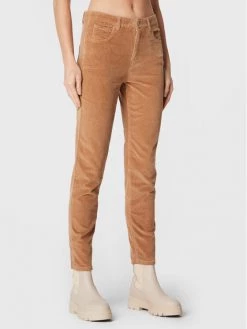 United Colors Of Benetton Γυναίκες Υφασμάτινα Παντελόνια Παντελόνι υφασμάτινο 4HA2DE00S Καφέ Skinny Fit Καφέ