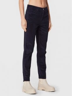 United Colors Of Benetton Γυναίκες Υφασμάτινα Παντελόνια Παντελόνι υφασμάτινο 4HA2DE00S Σκούρο μπλε Regular Fit Σκούρο μπλε