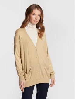 United Colors Of Benetton Γυναίκες Ζακέτες Ζακέτα 108AD600Y Μπεζ Relaxed Fit Μπεζ