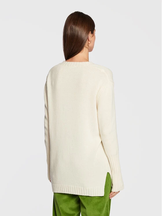 United Colors Of Benetton Γυναίκες Πουλόβερ 1244D400M Μπεζ Loose Fit Μπεζ 3 United Colors Of Benetton Γυναίκες Πουλόβερ 1244D400M Μπεζ Loose Fit Μπεζ - Image 3