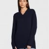 United Colors Of Benetton Γυναίκες Πουλόβερ 1244D400M Σκούρο μπλε Loose Fit Σκούρο μπλε