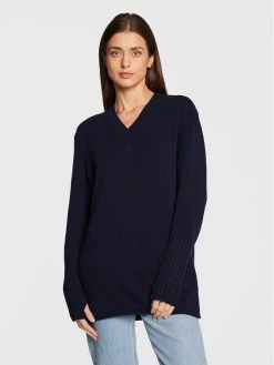 United Colors Of Benetton Γυναίκες Πουλόβερ 1244D400M Σκούρο μπλε Loose Fit Σκούρο μπλε