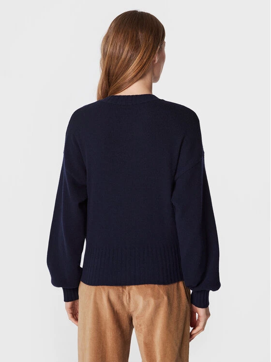 United Colors Of Benetton Γυναίκες Πουλόβερ 1244D103H Σκούρο μπλε Regular Fit Σκούρο μπλε 3 United Colors Of Benetton Γυναίκες Πουλόβερ 1244D103H Σκούρο μπλε Regular Fit Σκούρο μπλε - Image 3