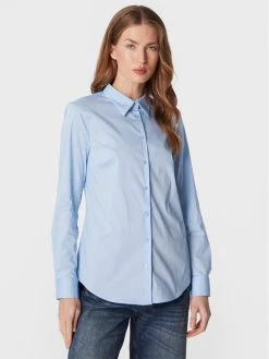 United Colors Of Benetton Γυναίκες Επίσημα Πουκάμισα Πουκάμισο 5AWR5QCK5 Μπλε Regular Fit Μπλε
