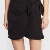 United Colors Of Benetton Γυναίκες Φούστα Mini 45D5D000M Μαύρο Regular Fit Μαύρο
