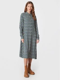 United Colors Of Benetton Γυναίκες Φορέματα σε Στυλ Πουκάμισο & Σεμιζιέ Φόρεμα πουκάμισο 48D8DV01W Έγχρωμο Regular Fit Έγχρωμο