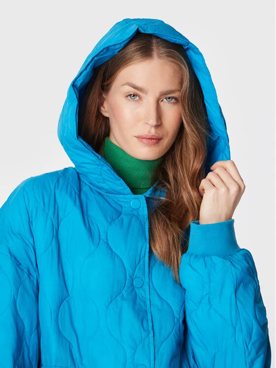 United Colors Of Benetton Γυναίκες Πουπουλένια Μπουφάν Μπουφάν πουπουλένιο 25WUDN00T Μπλε Oversize Μπλε 4 United Colors Of Benetton Γυναίκες Πουπουλένια Μπουφάν Μπουφάν πουπουλένιο 25WUDN00T Μπλε Oversize Μπλε - Image 4