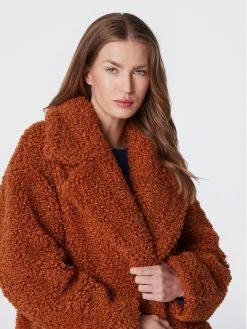 United Colors Of Benetton Γυναίκες Γούνες & Πανωφόρια από προβιά Δέρμα προβάτου 2EYHDN00R Καφέ Loose Fit Καφέ -United Colors Of Benetton Κατάστημα unnamed file 3262