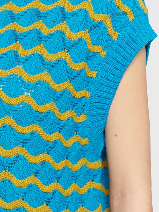 United Colors Of Benetton Γυναίκες Πουλόβερ 127NE200V Μπλε Regular Fit Μπλε 5 United Colors Of Benetton Γυναίκες Πουλόβερ 127NE200V Μπλε Regular Fit Μπλε - Image 5