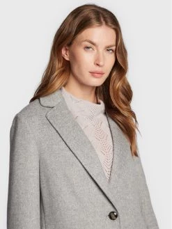 United Colors Of Benetton Γυναίκες Χειμωνιάτικα Παλτά Μάλλινο παλτό 22H9DN00O Γκρι Regular Fit Γκρι -United Colors Of Benetton Κατάστημα unnamed file 3285