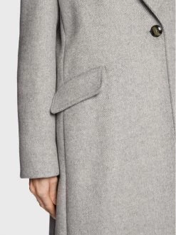 United Colors Of Benetton Γυναίκες Χειμωνιάτικα Παλτά Μάλλινο παλτό 22H9DN00O Γκρι Regular Fit Γκρι -United Colors Of Benetton Κατάστημα unnamed file 3286