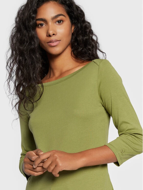 United Colors Of Benetton Γυναίκες Μπλουζάκια Μπλουζάκι 3GA2E16A1 Πράσινο Regular Fit Πράσινο 4 United Colors Of Benetton Γυναίκες Μπλουζάκια Μπλουζάκι 3GA2E16A1 Πράσινο Regular Fit Πράσινο - Image 4