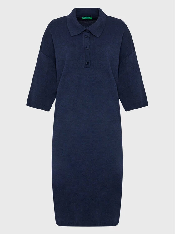 United Colors Of Benetton Γυναίκες Πλεκτά Φορέματα Φόρεμα υφασμάτινο 103FEV00G Σκούρο μπλε Regular Fit Σκούρο μπλε 1 United Colors Of Benetton Γυναίκες Πλεκτά Φορέματα Φόρεμα υφασμάτινο 103FEV00G Σκούρο μπλε Regular Fit Σκούρο μπλε