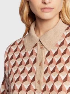 United Colors Of Benetton Γυναίκες Πλεκτά Φορέματα Φόρεμα υφασμάτινο 103FEV00G Μπεζ Regular Fit Μπεζ -United Colors Of Benetton Κατάστημα unnamed file 3303