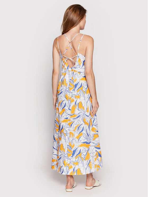 United Colors Of Benetton Γυναίκες Καλοκαιρινά Φορέματα Φόρεμα καλοκαιρινό 4KKSDV01A Λευκό Relaxed Fit Λευκό 3 United Colors Of Benetton Γυναίκες Καλοκαιρινά Φορέματα Φόρεμα καλοκαιρινό 4KKSDV01A Λευκό Relaxed Fit Λευκό - Image 3