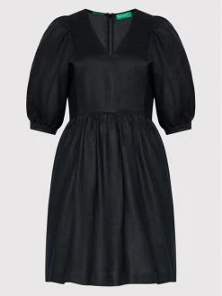 United Colors Of Benetton Γυναίκες Καθημερινά Φορέματα Φόρεμα καθημερινό 4AGHDV01I Μαύρο Regular Fit Μαύρο -United Colors Of Benetton Κατάστημα unnamed file 3362