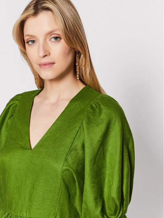 United Colors Of Benetton Γυναίκες Καθημερινά Φορέματα Φόρεμα καθημερινό 4AGHDV01I Πράσινο Regular Fit Πράσινο 4 United Colors Of Benetton Γυναίκες Καθημερινά Φορέματα Φόρεμα καθημερινό 4AGHDV01I Πράσινο Regular Fit Πράσινο - Image 4