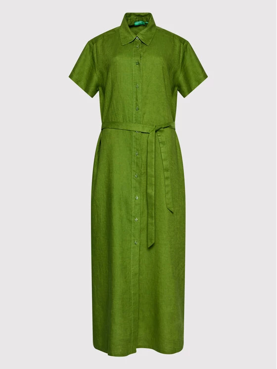 United Colors Of Benetton Γυναίκες Φορέματα σε Στυλ Πουκάμισο & Σεμιζιέ Φόρεμα πουκάμισο 4AGHDV01L Πράσινο Regular Fit Πράσινο 5 United Colors Of Benetton Γυναίκες Φορέματα σε Στυλ Πουκάμισο & Σεμιζιέ Φόρεμα πουκάμισο 4AGHDV01L Πράσινο Regular Fit Πράσινο - Image 5