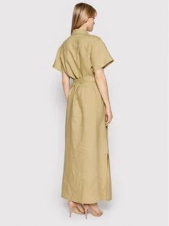 United Colors Of Benetton Γυναίκες Φορέματα σε Στυλ Πουκάμισο & Σεμιζιέ Φόρεμα πουκάμισο 4AGHDV01L Μπεζ Regular Fit Μπεζ -United Colors Of Benetton Κατάστημα unnamed file 3380