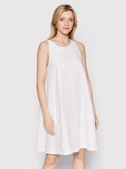 United Colors Of Benetton Κατάστημα 7 United Colors Of Benetton Γυναίκες Καλοκαιρινά Φορέματα Φόρεμα καλοκαιρινό 4AGH5VC73 Λευκό Regular Fit Λευκό