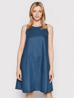 United Colors Of Benetton Γυναίκες Καλοκαιρινά Φορέματα Φόρεμα καλοκαιρινό 4AGH5VC73 Σκούρο μπλε Regular Fit Σκούρο μπλε