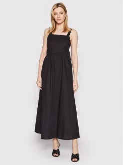 United Colors Of Benetton Γυναίκες Καθημερινά Φορέματα Φόρεμα καθημερινό 4EW7DV01O Μαύρο Regular Fit Μαύρο