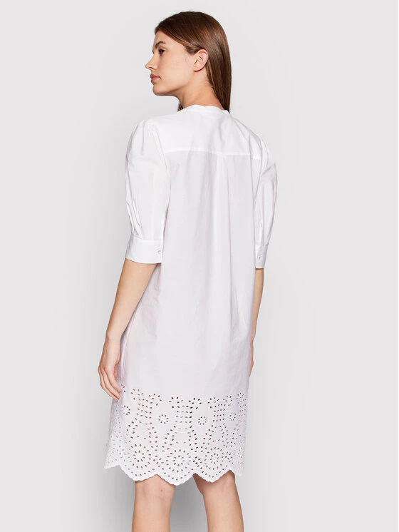 United Colors Of Benetton Γυναίκες Καλοκαιρινά Φορέματα Φόρεμα καλοκαιρινό 43MCDV01P Λευκό Regular Fit Λευκό 3 United Colors Of Benetton Γυναίκες Καλοκαιρινά Φορέματα Φόρεμα καλοκαιρινό 43MCDV01P Λευκό Regular Fit Λευκό - Image 3