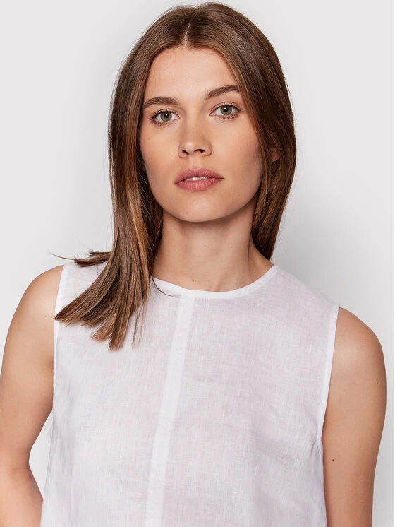 United Colors Of Benetton Γυναίκες Μπλουζάκια Μπλουζάκι 5BMLDQ01N Λευκό Regular Fit Λευκό 4 United Colors Of Benetton Γυναίκες Μπλουζάκια Μπλουζάκι 5BMLDQ01N Λευκό Regular Fit Λευκό - Image 4