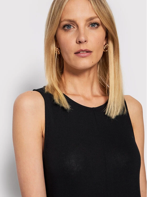 United Colors Of Benetton Γυναίκες Καθημερινά Φορέματα Φόρεμα καθημερινό 43A0DV01N Μαύρο Regular Fit Μαύρο 4 United Colors Of Benetton Γυναίκες Καθημερινά Φορέματα Φόρεμα καθημερινό 43A0DV01N Μαύρο Regular Fit Μαύρο - Image 4