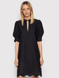 United Colors Of Benetton Κατάστημα 13 United Colors Of Benetton Γυναίκες Καθημερινά Φορέματα Φόρεμα καθημερινό 43MCDV01P Μαύρο Relaxed Fit Μαύρο