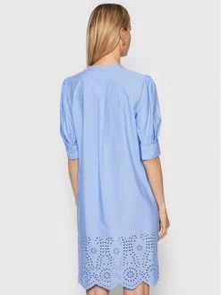 United Colors Of Benetton Γυναίκες Καθημερινά Φορέματα Φόρεμα καθημερινό 43MCDV01P Μπλε Relaxed Fit Μπλε -United Colors Of Benetton Κατάστημα unnamed file 3455